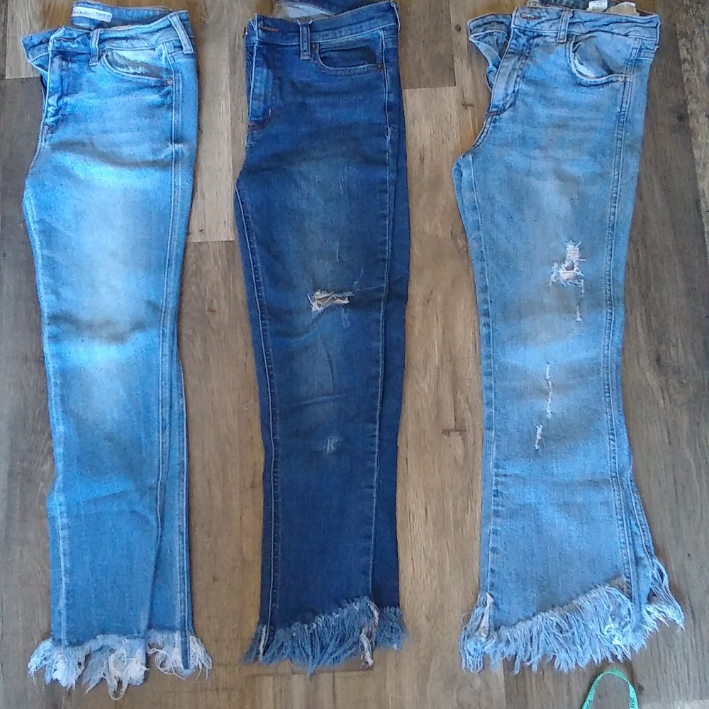 Free People, KanCan and Zara jeans